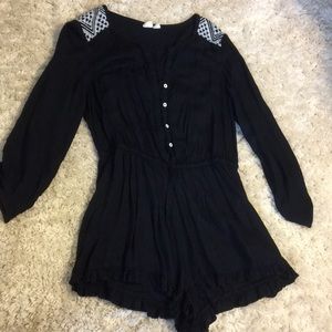 Black Roxy Romper